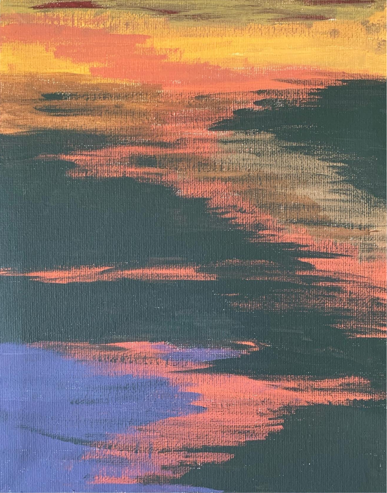 Painting No. 3–Sunset Sea Prints | Digital Print