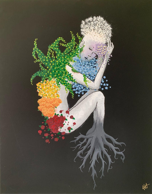 Painting No. 1–Flower Girl Prints | Digital Print