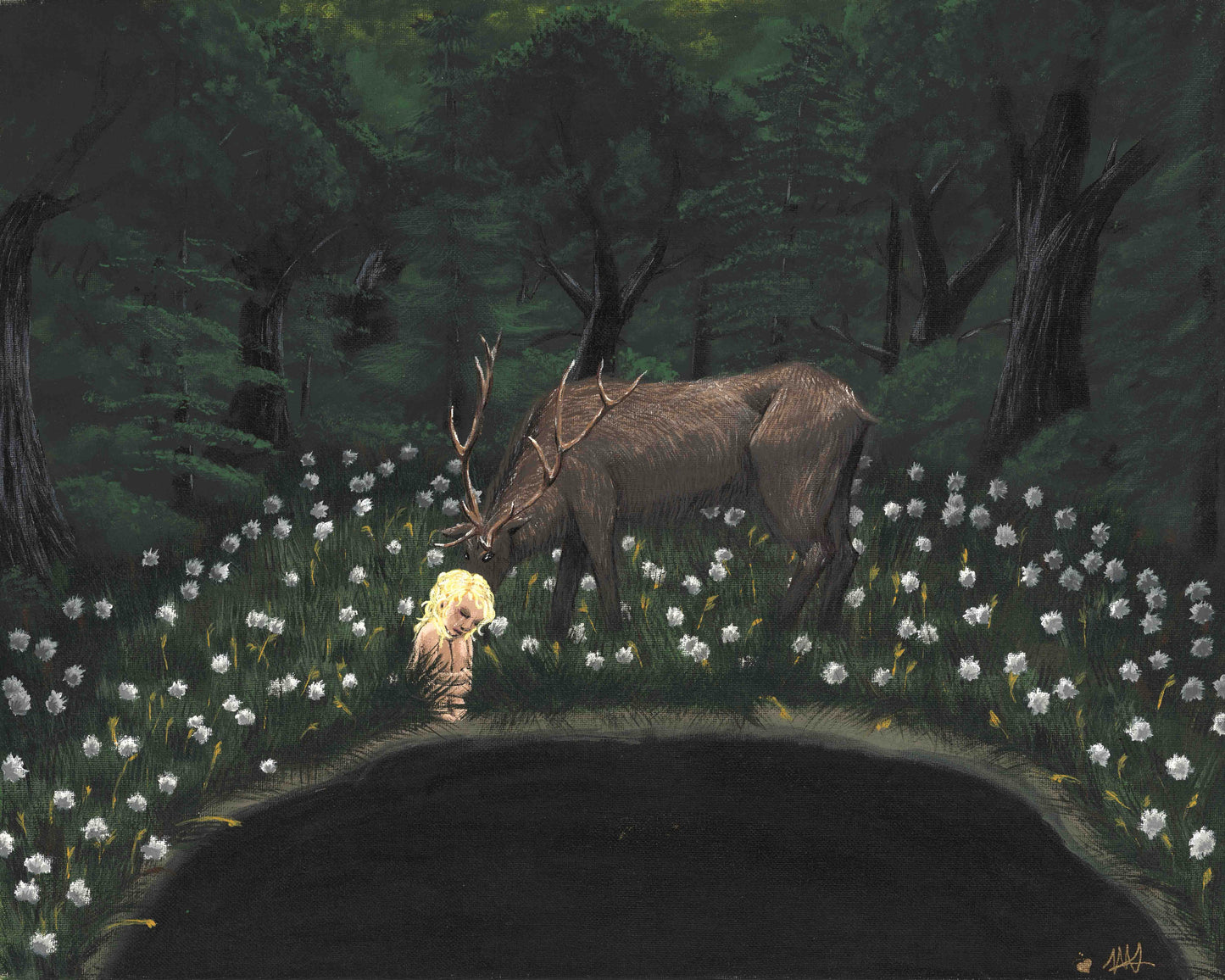 Painting No. 8–Little Princess Cottongrass Prints | Vellum