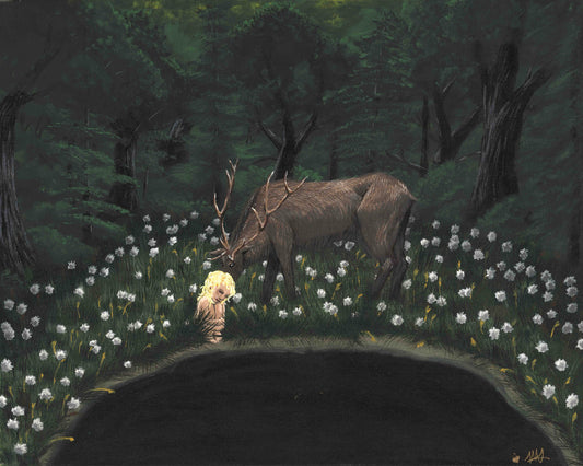 Painting No. 8–Little Princess Cottongrass Prints | Digital Print